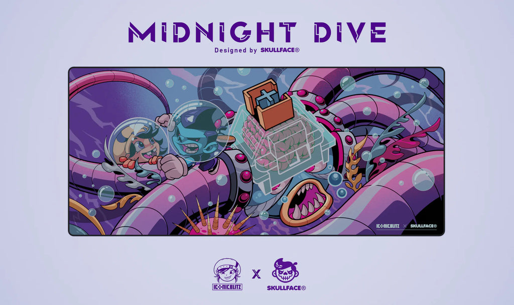 Midnight Dive - Speed Pro Deskmat | Iconic Blitz x Skullface Collab