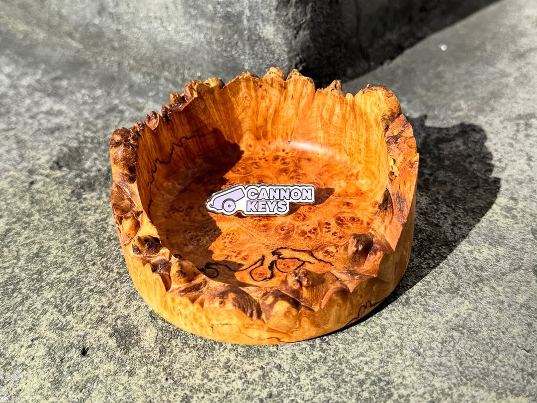 Live Edge Wood Burl Tray by FNCTL.CO